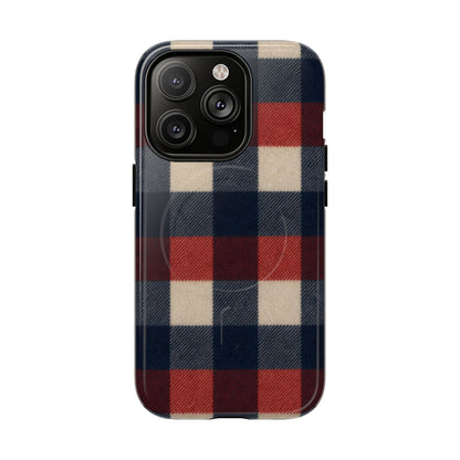 Patriotic Plaid Magnetic Case