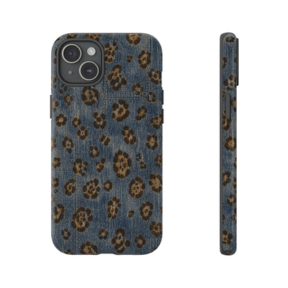 Denim Leopard Tough Case