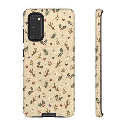 Antler Daisies Christmas Tough Case