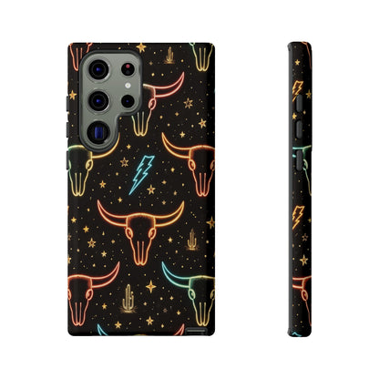 Neon Longhorns Tough Case