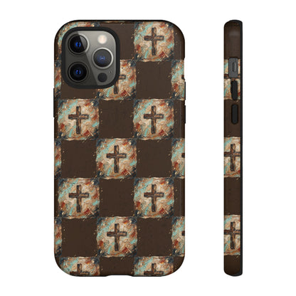 Checker Painted Cross Tough Case