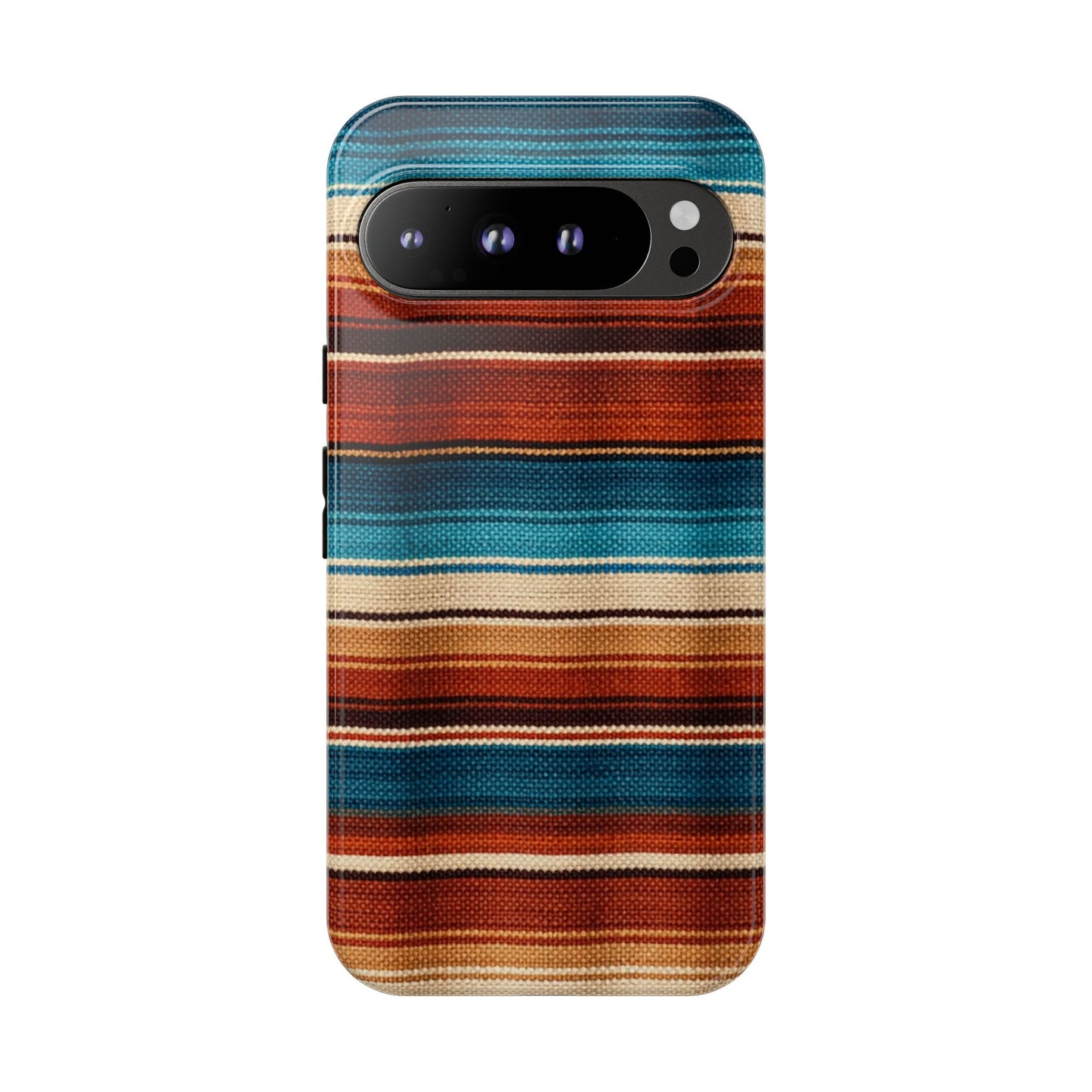 Turquoise + Orange Serape Tough Case