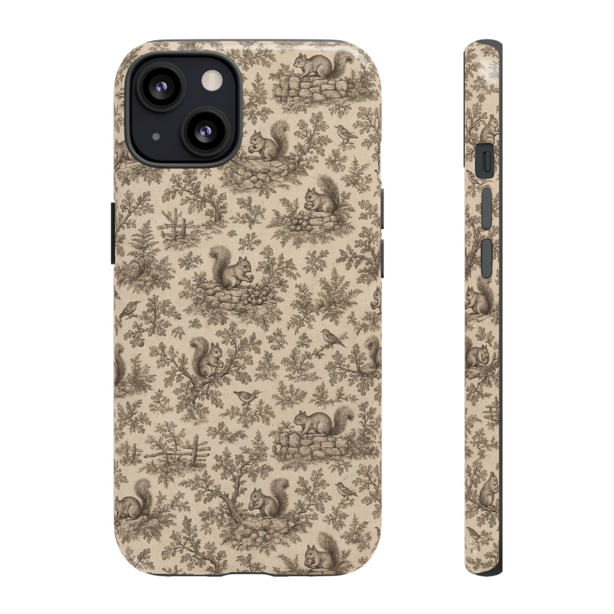 Squirrel Toile Tough Case