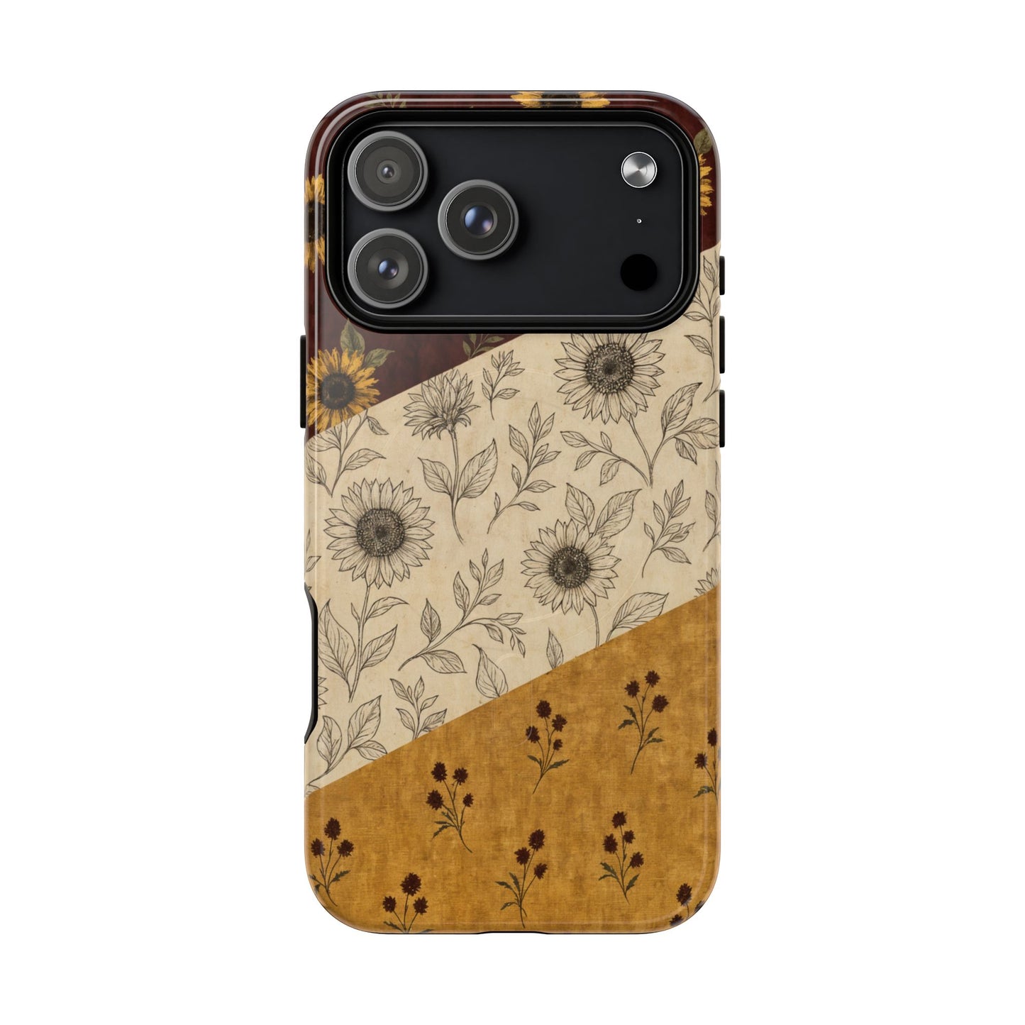 Sunflower Burgundy Swaths Magnetic Case