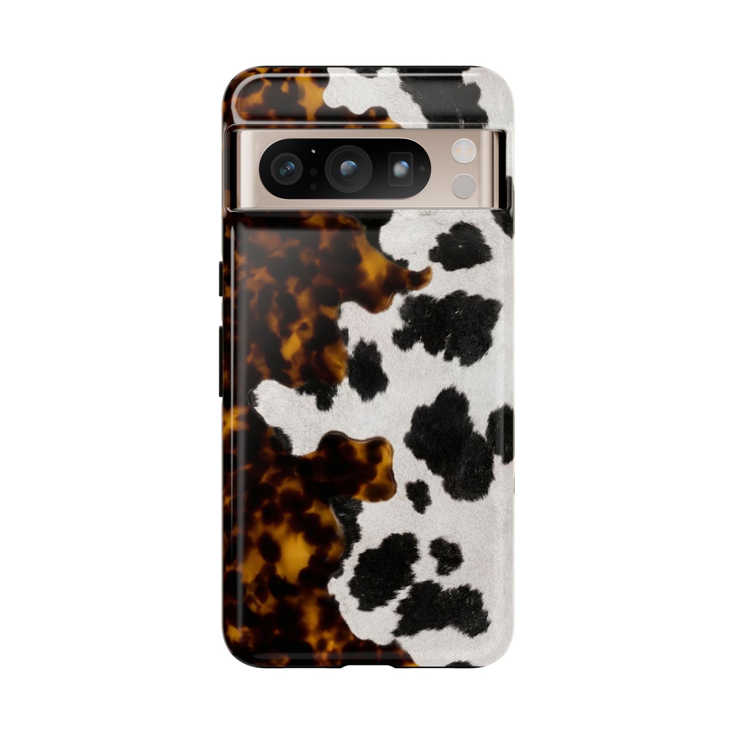 Tortoiseshell + Cowhide Tough Case