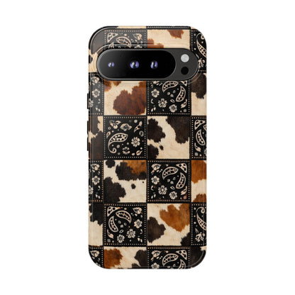 Cowhide Bandana Checkered Tough Case