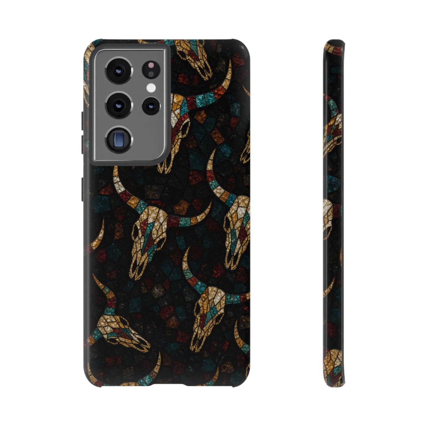 Stained Bull Skull Tough Case