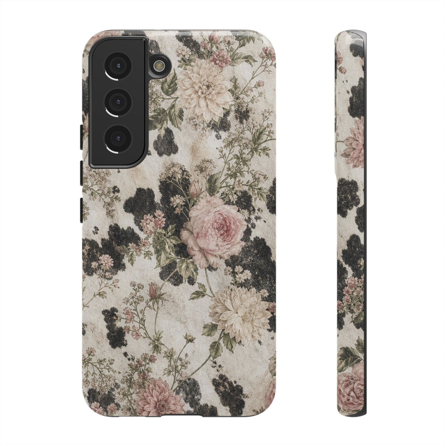 Floral Cowhide Tough Case
