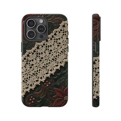 Poinsettia Lace Tough Case