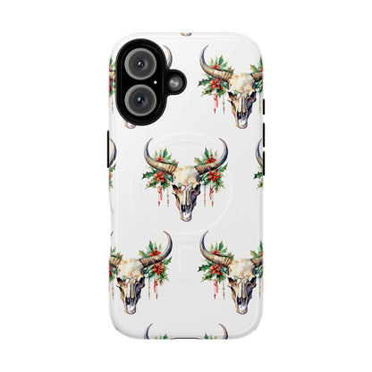 Christmas Bull Skull Magnetic Case