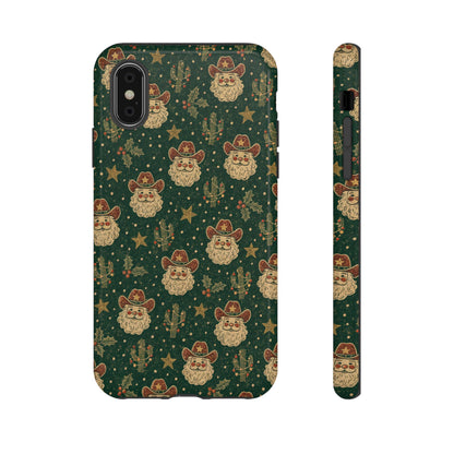 Santa Block Print Tough Case