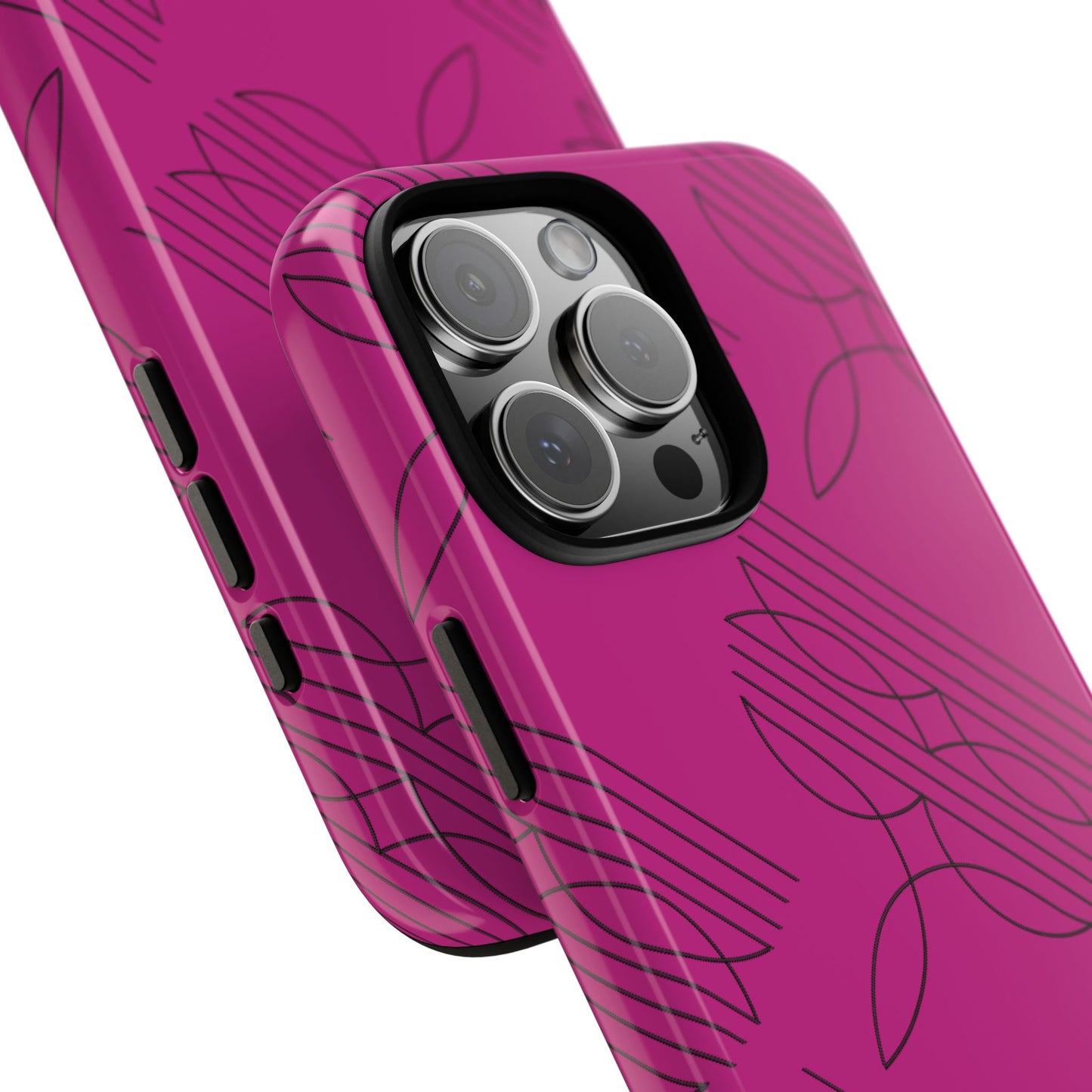 Boot Stitch Pattern Tough Phone Case-Pink