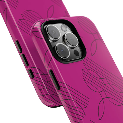 Boot Stitch Pattern Tough Phone Case-Pink