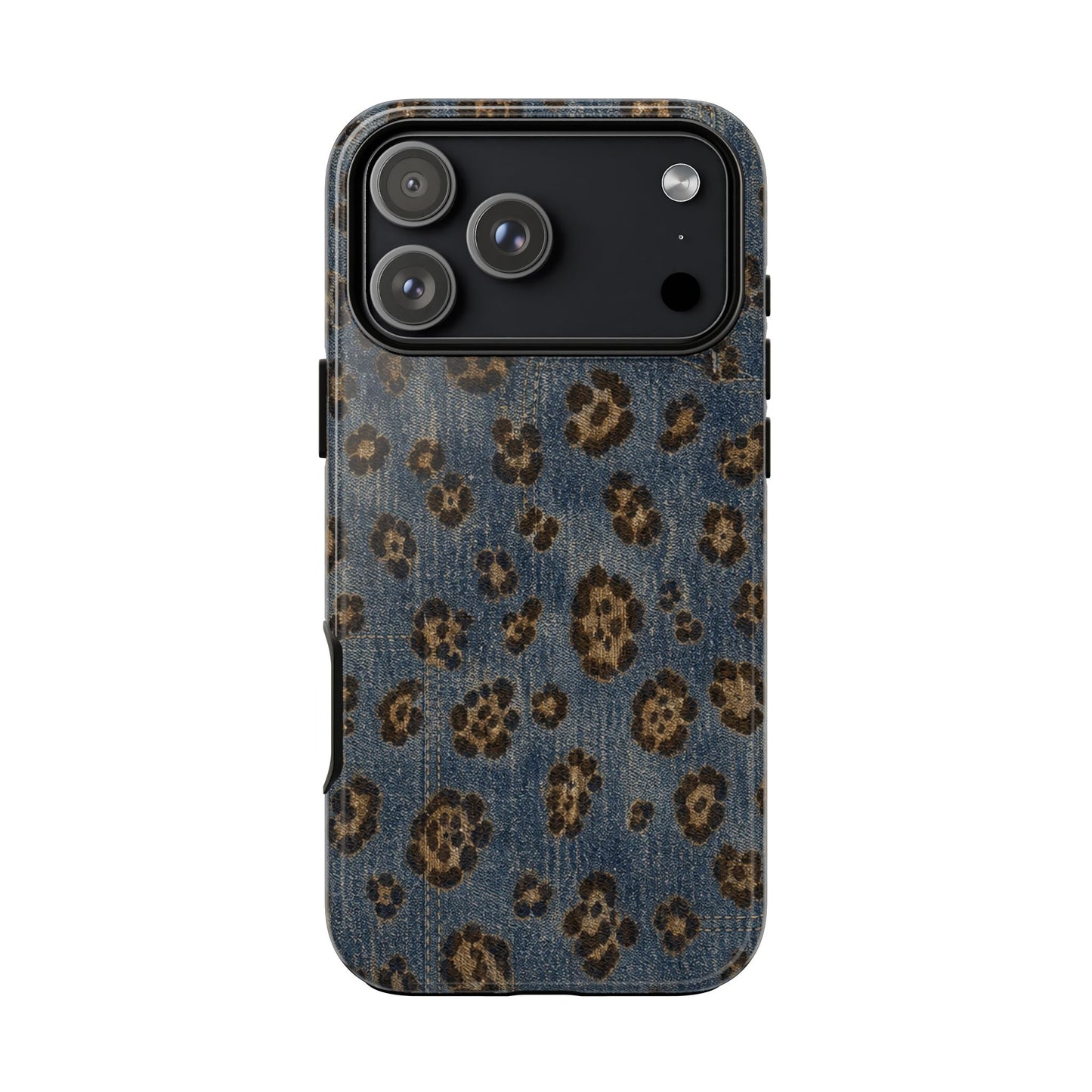 Denim Leopard Tough Case