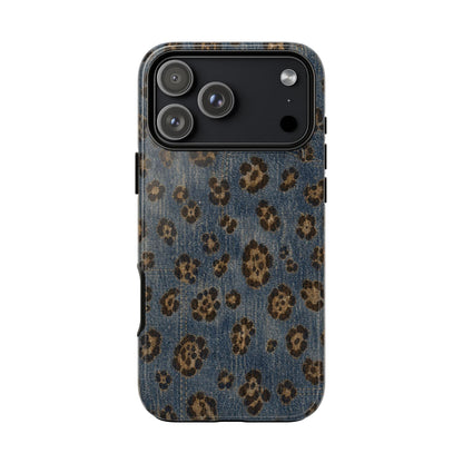 Denim Leopard Tough Case