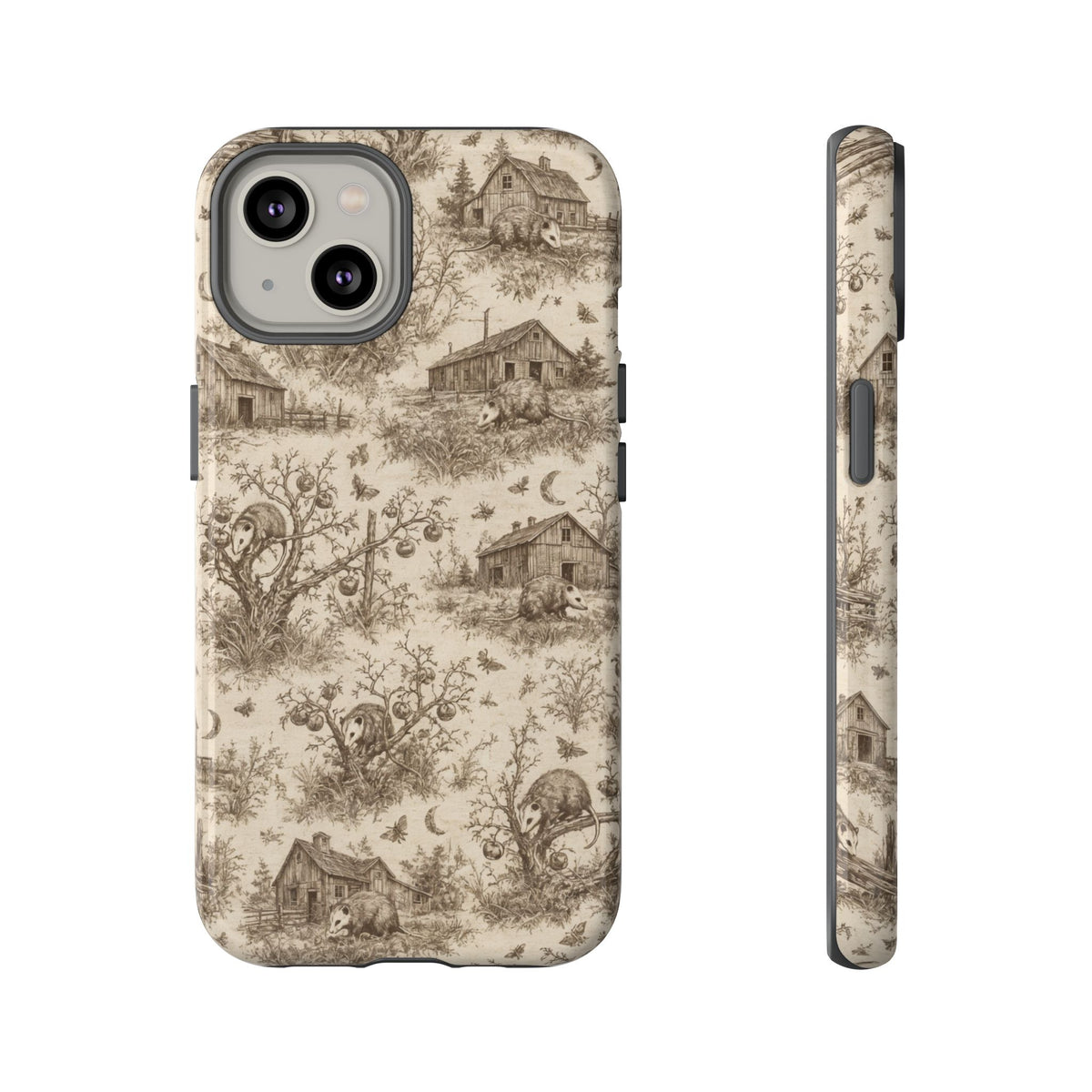 Opossum Toile Tough Case