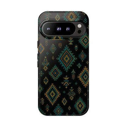 Turquoise Gold Aztec Tough Case