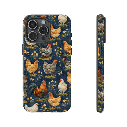 Indigo Chickens Tough Case