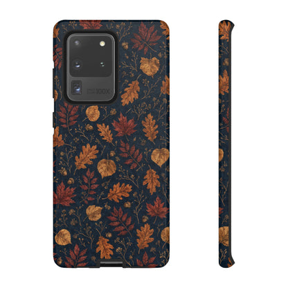 Navy Oak Leaf Tough Case