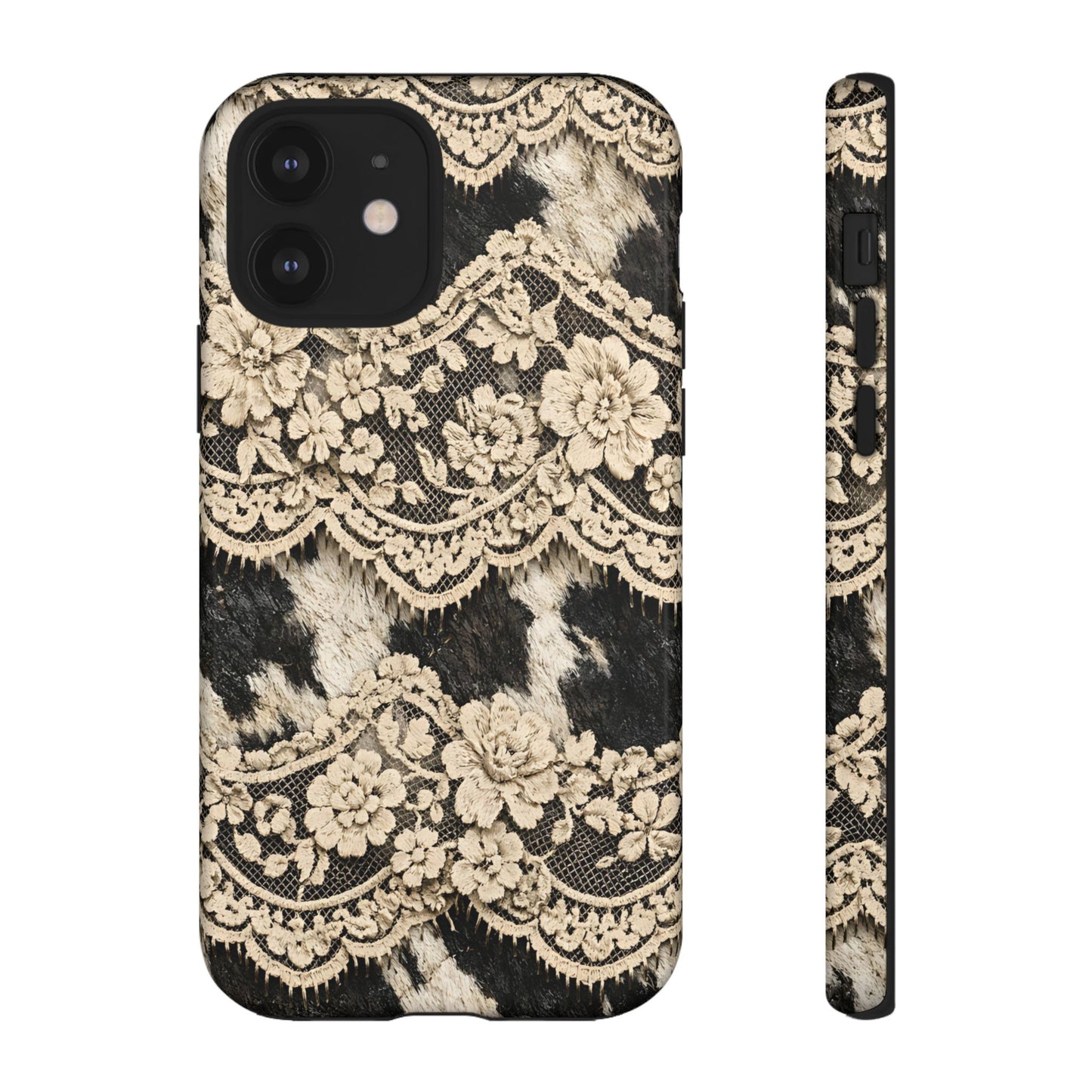 Cowhide Lace Tough Case