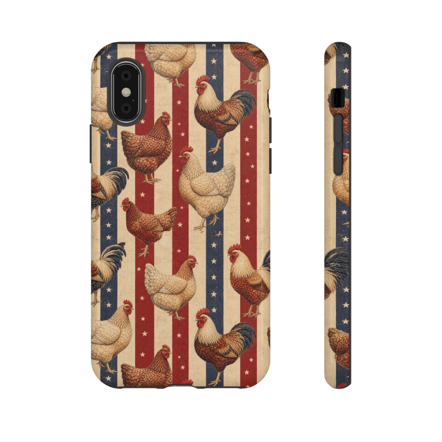 Chickens and Stripes Tough Case