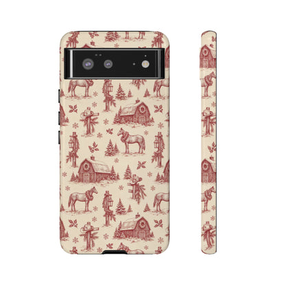 Christmas Toile Tough Case