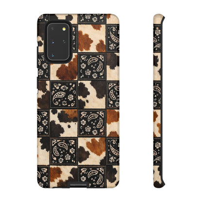 Cowhide Bandana Checkered Tough Case