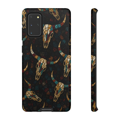 Stained Bull Skull Tough Case