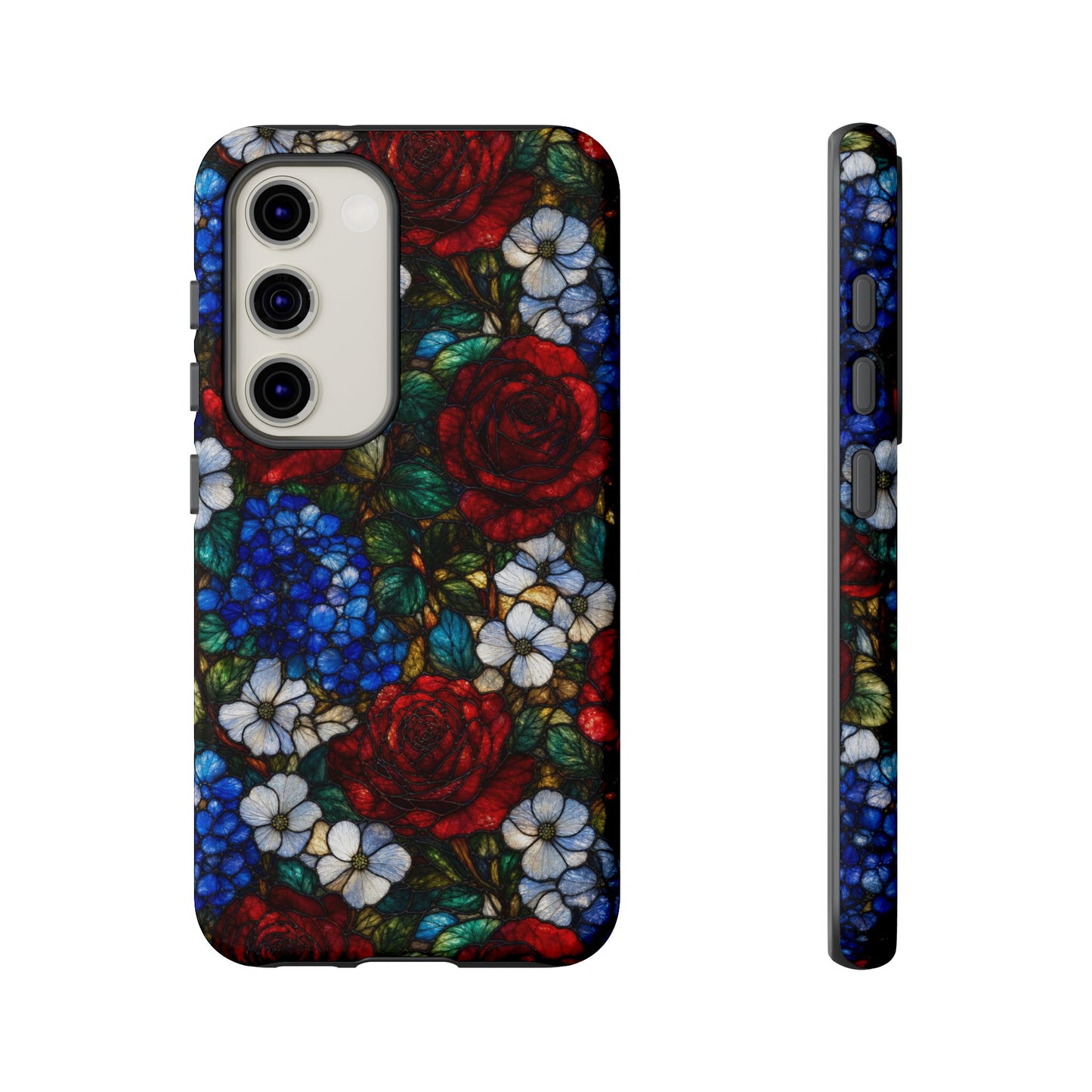 Patriotic Floral Glass Tough Case