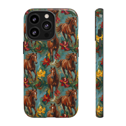 Oil Painted Horses Tough Case