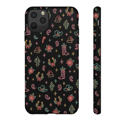 Neon Holiday Doodles Tough Case
