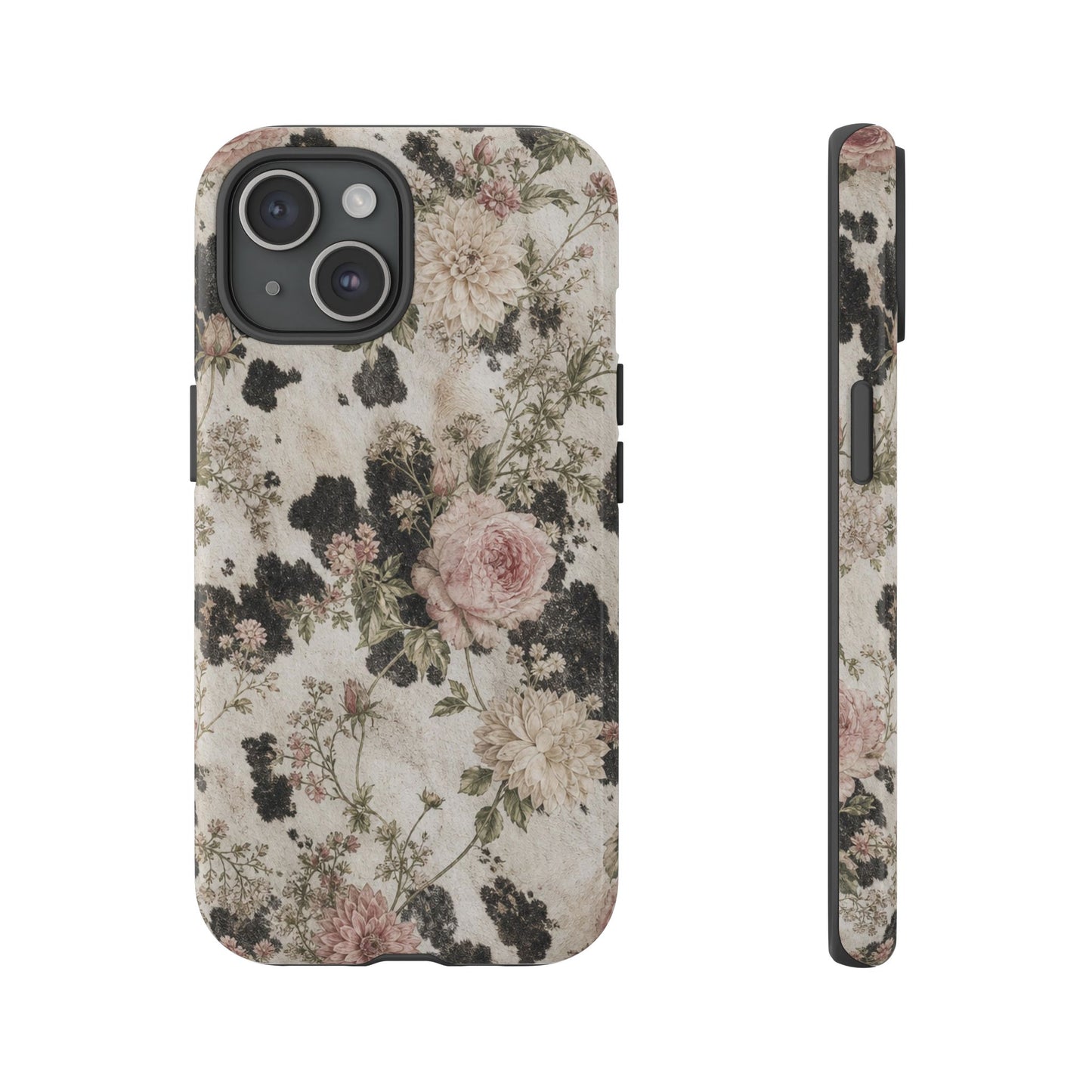 Floral Cowhide Tough Case