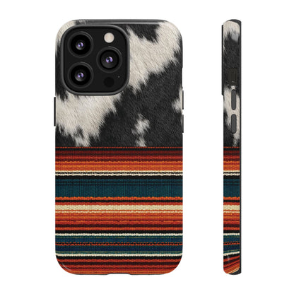 Cowhide + Serape Stripe Tough Case