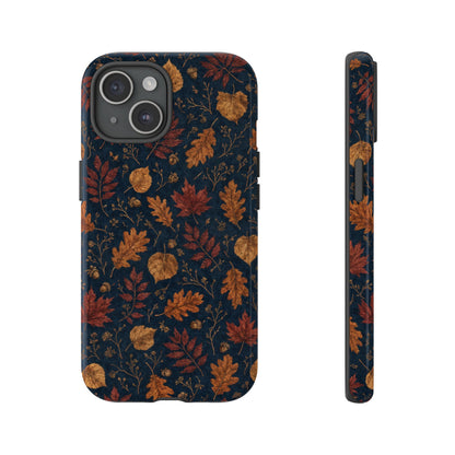 Navy Oak Leaf Tough Case
