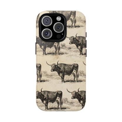 Vintage Longhorns Tough Case