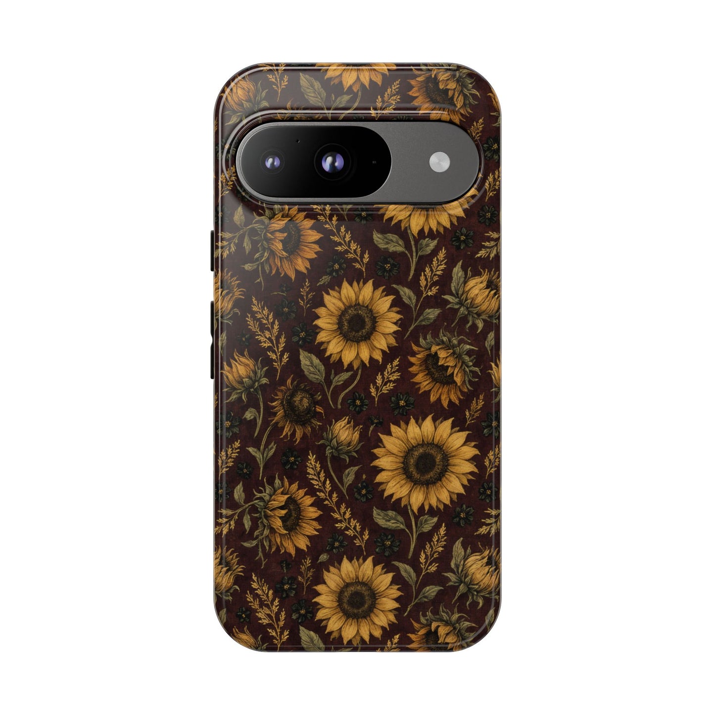 Burgundy Sunflowers Tough Case