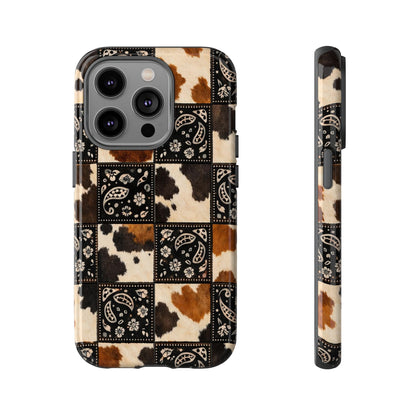 Cowhide Bandana Checkered Tough Case