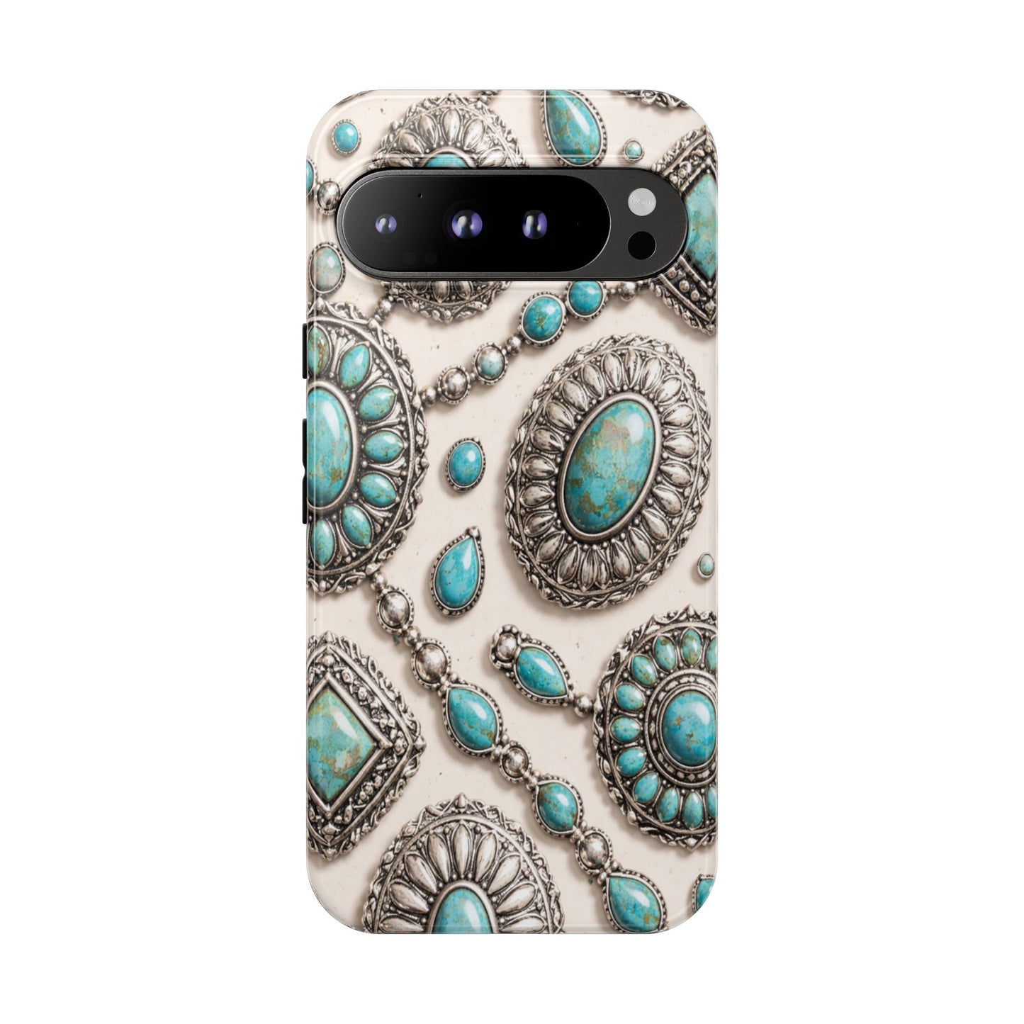 Turquoise Silver Concho Tough Case