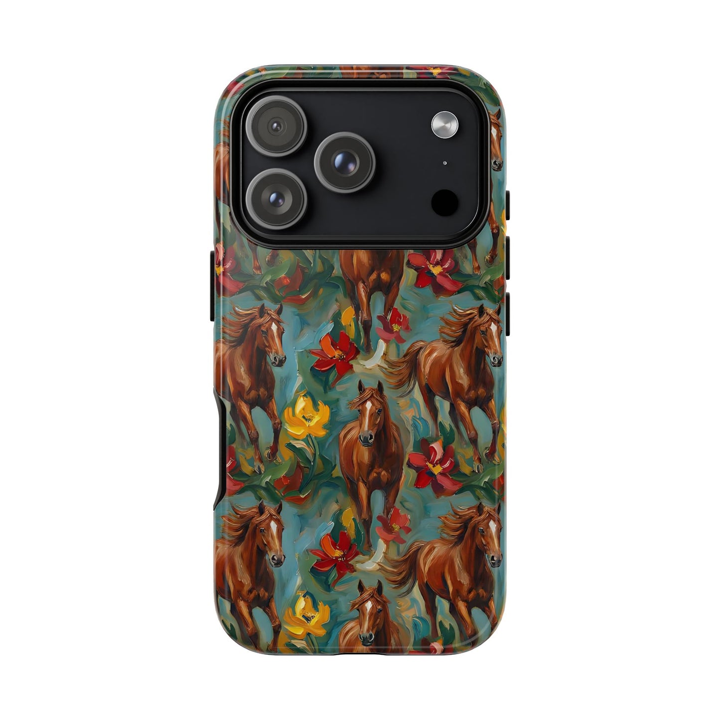 Oil Painted Horses Tough Case