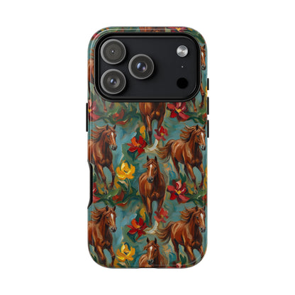 Oil Painted Horses Tough Case