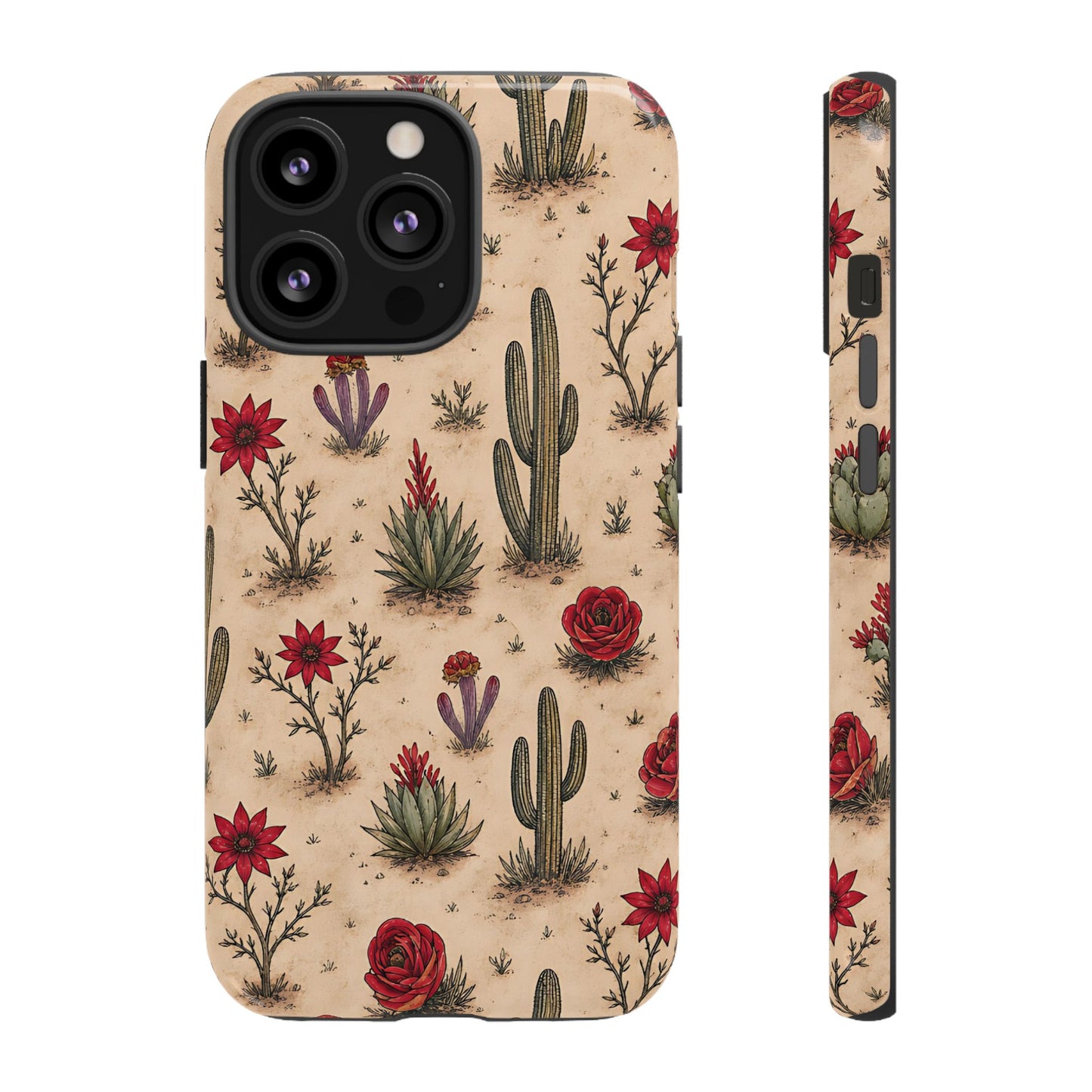 Red Bloom Desert Tough Case
