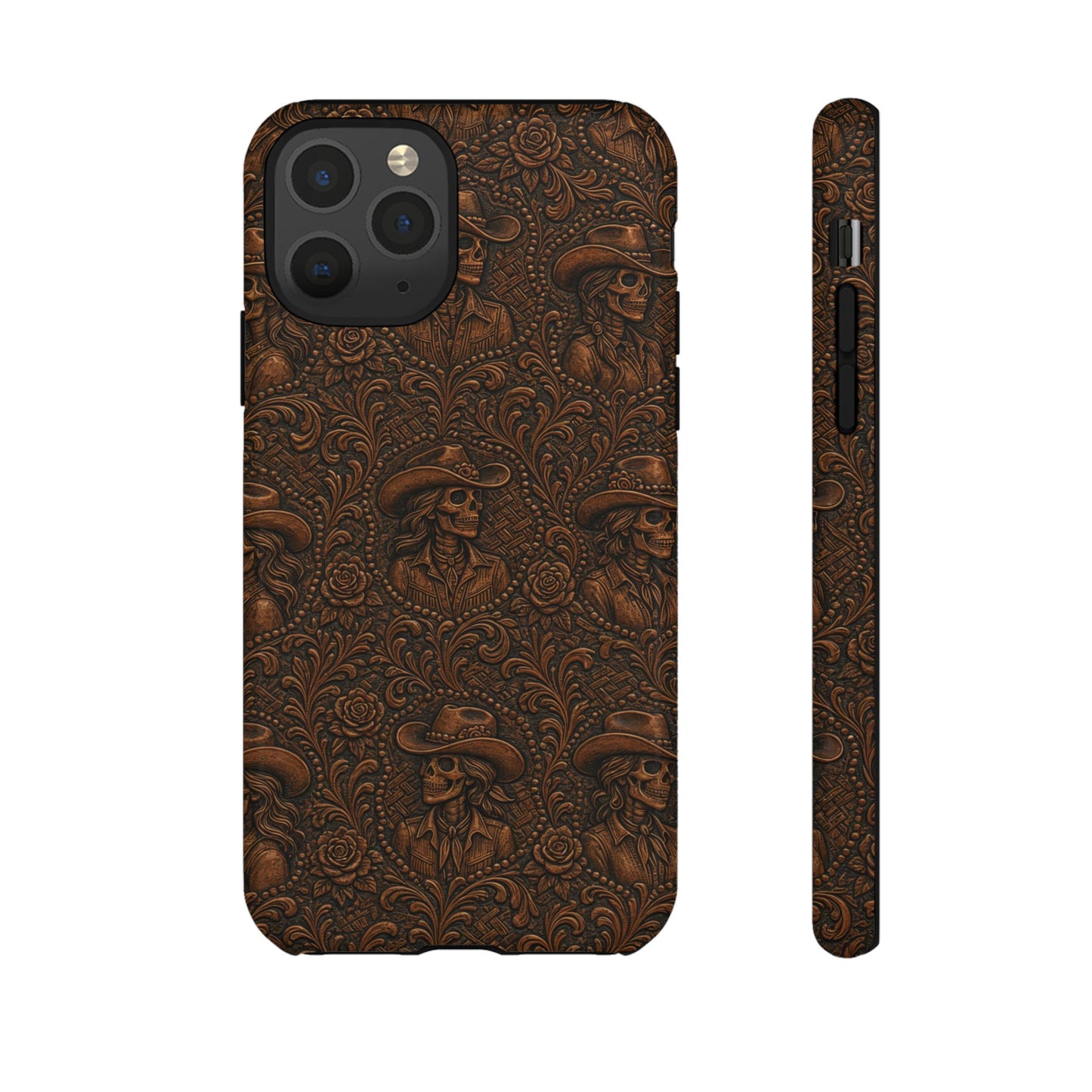 Tooled Skeleton Cowgirl Tough Case