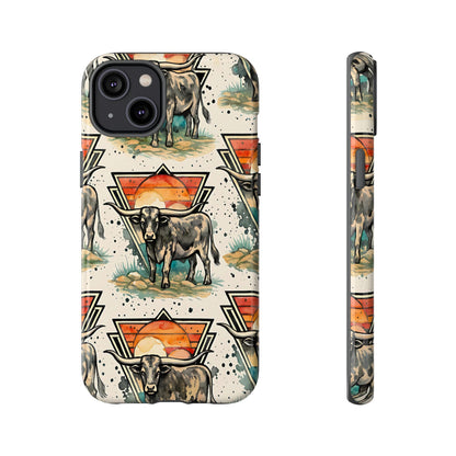 Retro Longhorn Tough Case