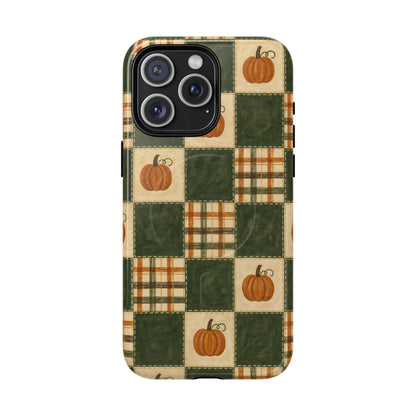 Pumpkin Check Quilt Magnetic Case