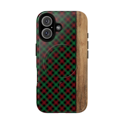 Red Green Plaid Magnetic Case