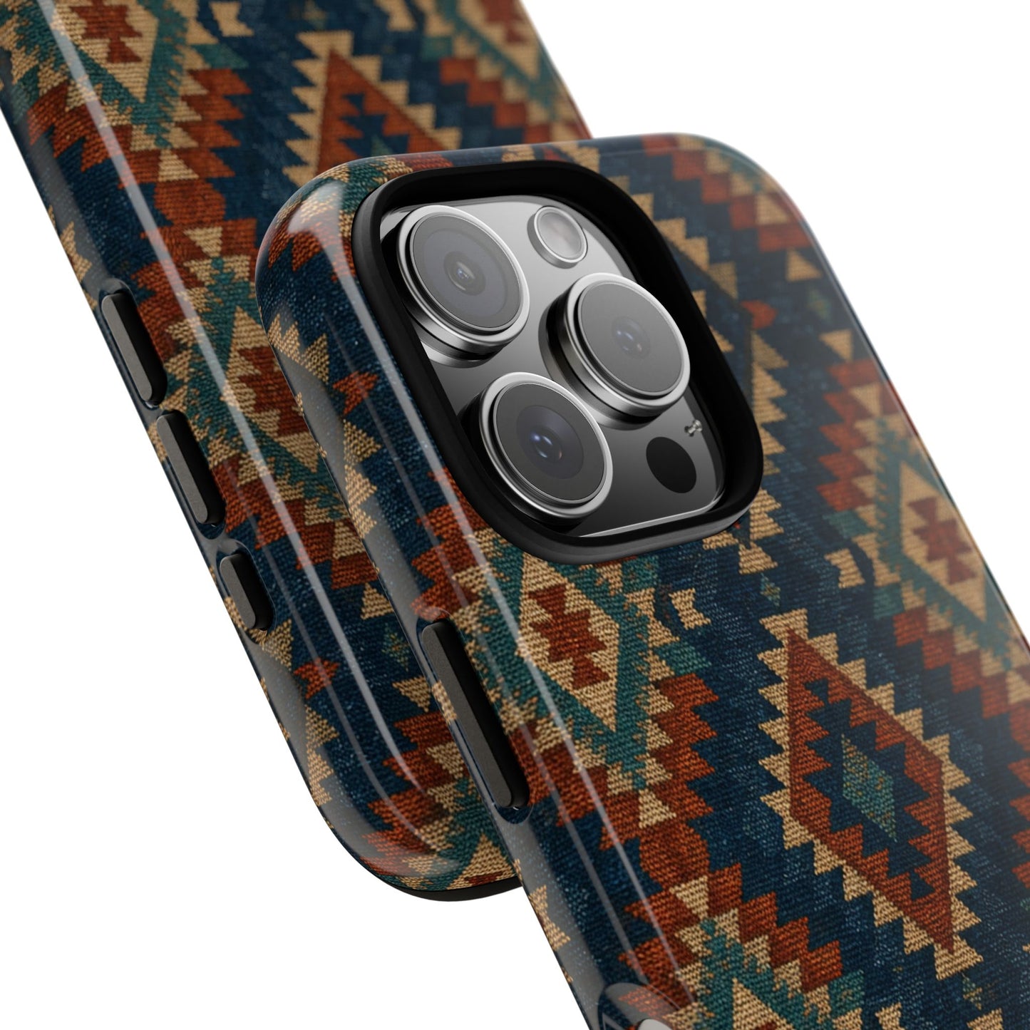 Navy Aztec Tough Case