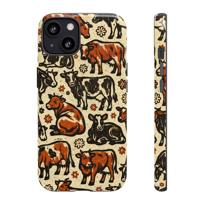 Retro Cows Tough Case