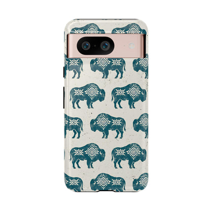 Teal Aztec Buffalo Tough Case