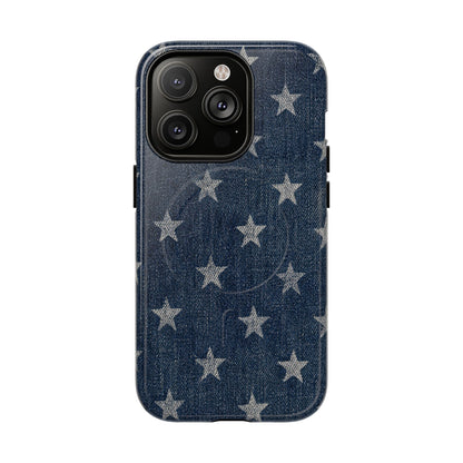 Denim And Stars Magnetic Case
