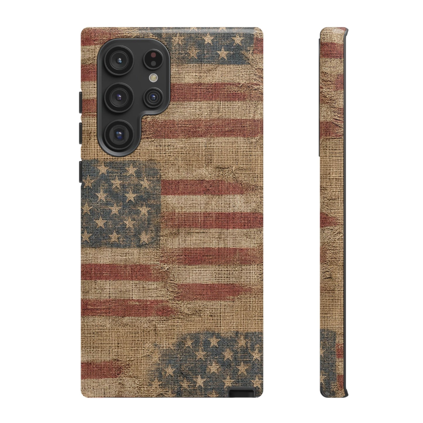 Burlap Flag Tough Case